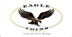 Eagle Coins logo with a flying eagle and text Gold and Silver Buying.